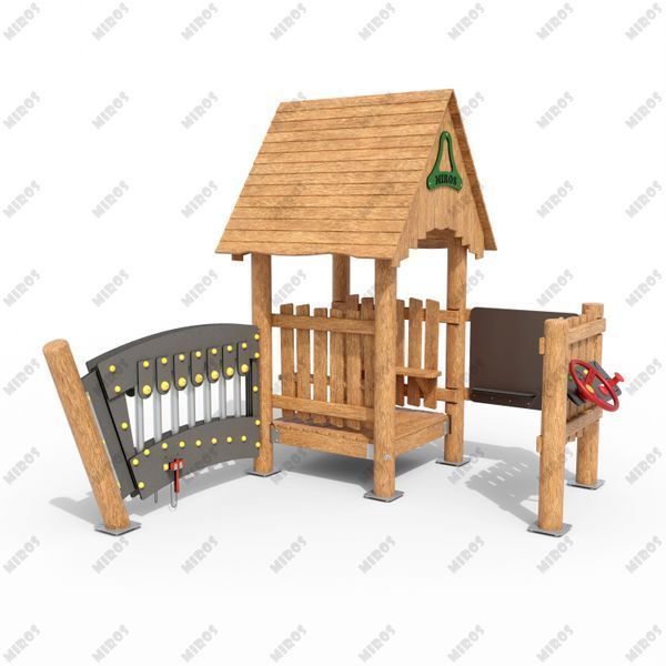 Playhouse with business boards WP214