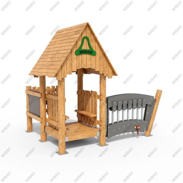 Playhouse with business boards WP214