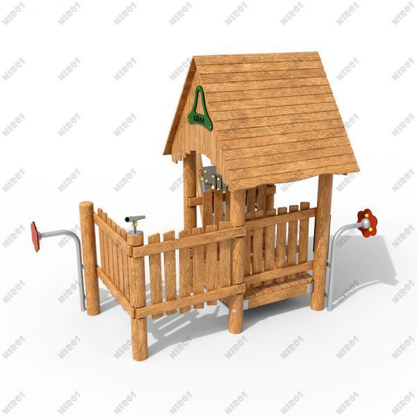 Playhouse with business boards WP214