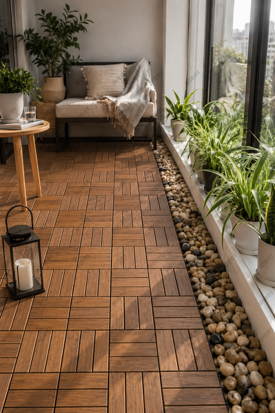 Garden tiles made of plywood (1 pc) BRI-104.10