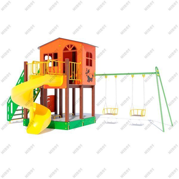 Play complex "Halabuda" Deluxe (two sets of swings) DIO806.4HDPE