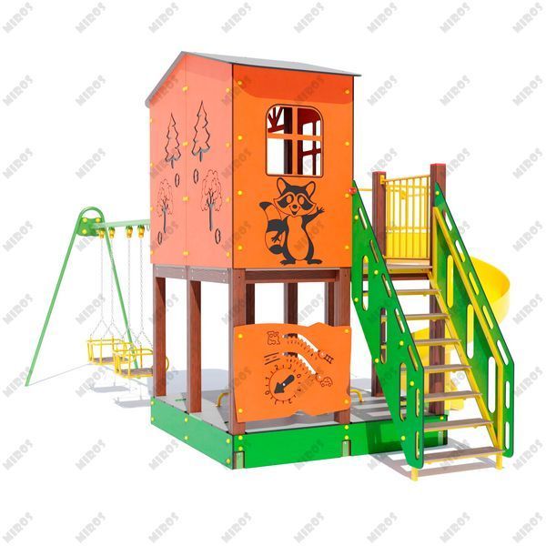 Play complex "Halabuda" Deluxe (two sets of swings) DIO806.4HDPE