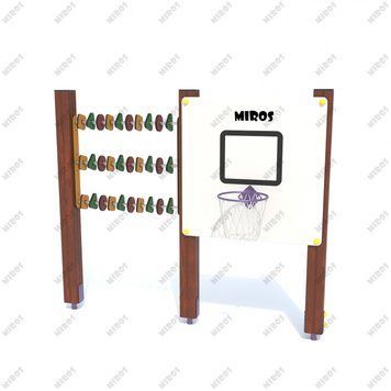 Interactive panel with bascketball ring DIO261.1